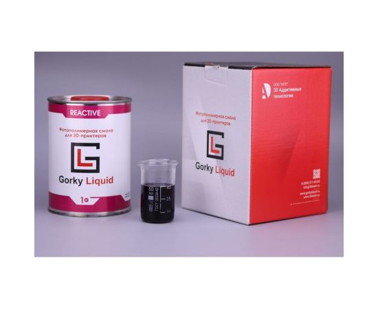 Фотополимерная смола Reactive Черная 1 кг Gorky Liquid 52053 – изображение 2
