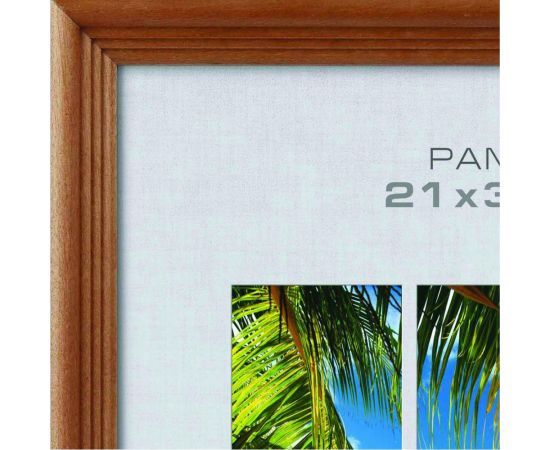 Деревянная фоторамка Image Art С18 50x60 из сосны, цвет орех, вставка прозрачный пластик Б0053346 – изображение 2