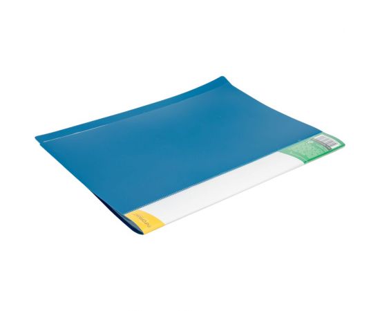 Папка INFORMAT с файлами, А4, 30 файлов, синяя, пластик, 500 мкм, карман NP0151-30B – изображение 2