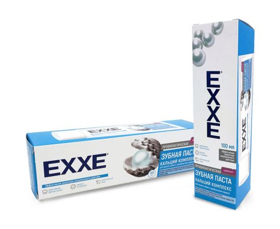 Зубная паста EXXE Комплекс от кариеса, кальций, 100 мл 219594 – изображение 2