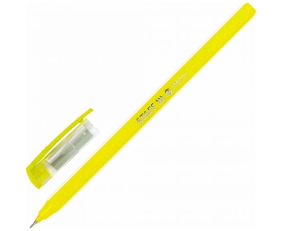 Масляная шариковая ручка STAFF Basic OBP-312, синяя, корпус ассорти, узел 0.7 мм линия 0.35 мм 143012 – изображение 2