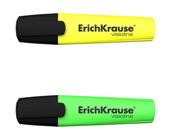 Текстмаркер ErichKrause Visioline V-12, желтый, зеленый 32503 – изображение 2