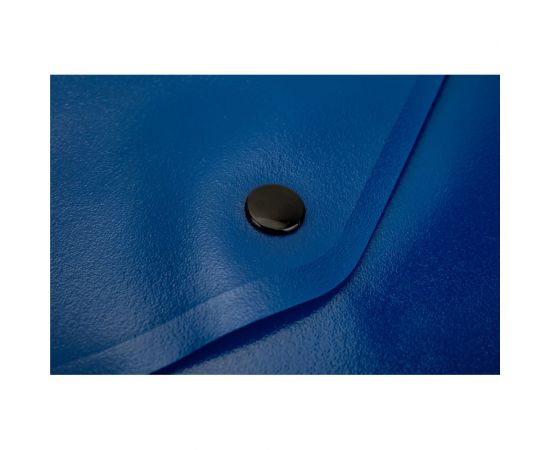 Пластиковая папка-конверт ErichKrause Fizzy Classic на кнопке, А4, синий 50177 – изображение 3