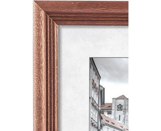 Фоторамка Image Art С20 30x42 деревянная из сосны, махагон, вставка прозрачный пластик Б0053117 – изображение 3