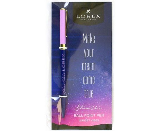 Шариковая ручка LOREX SUNSET VIBES серия Slim Chic цвет корпуса: ассорти 4 цвета LXOPSC-SV1 – изображение 3