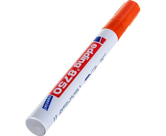 Промышленный лаковый маркер для жирной и пыльной поверхности EDDING 2-4 мм, оранжевый E-8750#6 – изображение 3