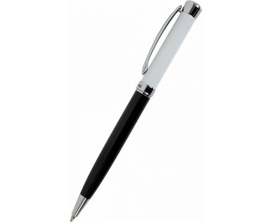 Набор Manzoni ALESSANDRIA шариковая + перьевая ручка, цвет корпуса черный, футляр кожзам, 2 предмета ALS5013-BF – изображение 3