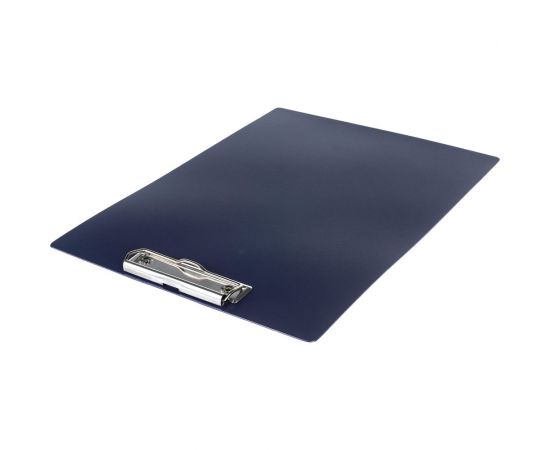 Вертикальный планшет INFORMAT А4 пластик двусторонний PVC синий с зажимом NM3012B – изображение 3