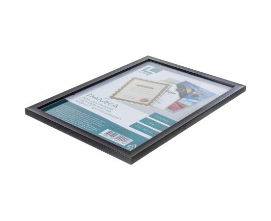 Фоторамка LITE 21х30, А4, пластик, черный RAMPL/B – изображение 3