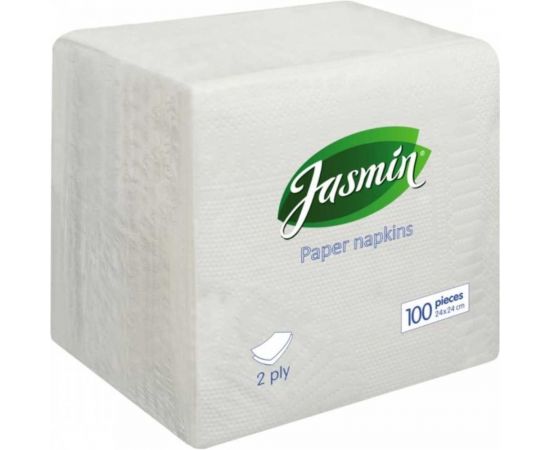 Бумажные салфетки Jasmin 2 слоя, 24x24 см, 100 шт. С100249 – изображение 3
