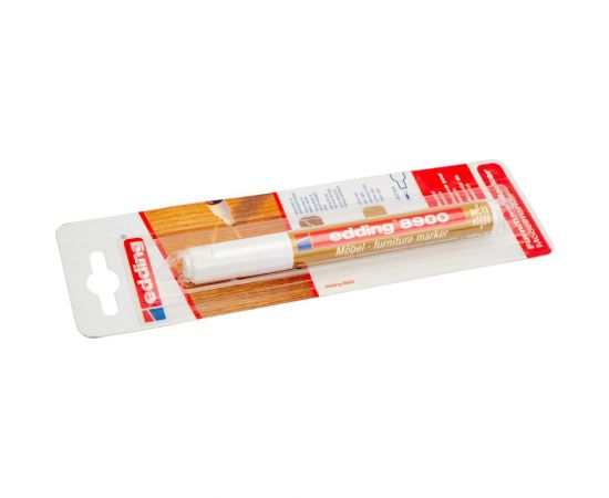 Лаковый маркер для мебели Edding округлый наконечник, 1.5-2 мм, дуб, блистер E-8900#616 – изображение 3