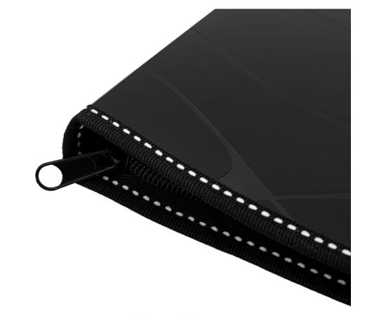 Папка INFORMAT на молнии SAFE А4 карман черный пластик 500 мкм NP7050K – изображение 3