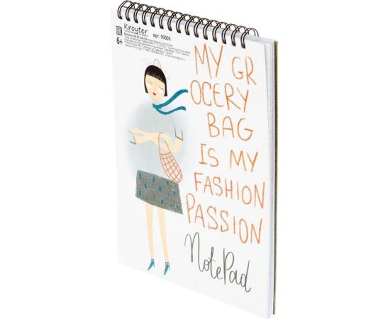 Блокнот Kroyter В тренде А5 60 листов разноцветный в клетку на спирали, 145х206 мм 1099987 – изображение 3