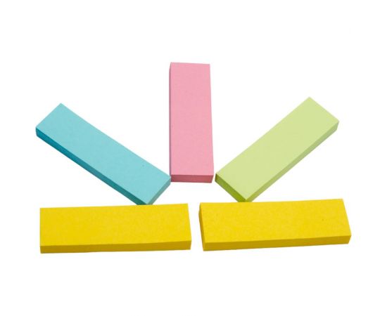 Бумажные клейкие закладки INFORMAT 15х50 мм 50 шт х 5 цветов пастель Z1550-5P – изображение 4