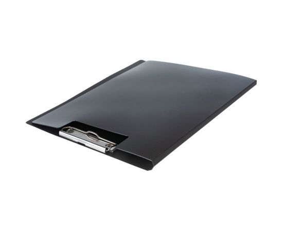 Вертикальный планшет INFORMAT А4 пластик двусторонний PVC черный с крышкой NM3310 – изображение 4