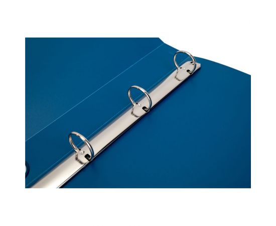 Папка INFORMAT с кольцами, А4, 4 кольца, 700 мкм, 40 мм, синяя, пластик NP5675B – изображение 4