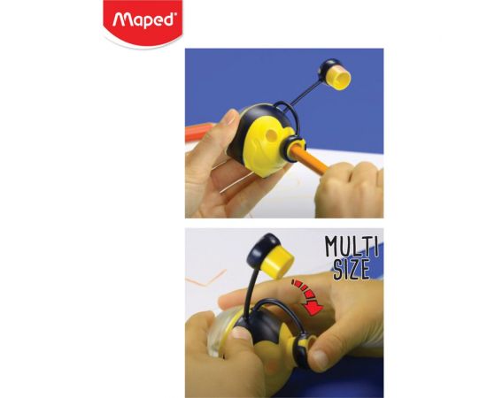 Точилка Maped Croc Croc Universal, 4 диаметра для карандашей и пластиковых мелков, с контейнером 017811 271916 – изображение 4