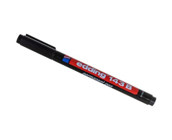 Перманентный маркер для глянцевых поверхностей Edding E-143/1 B черный, 1-3 мм 537634 – изображение 4