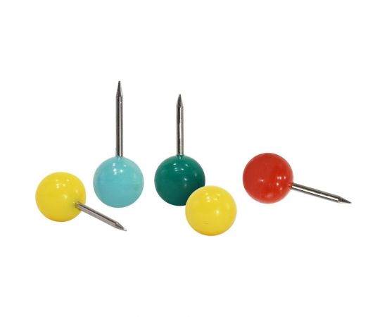 Силовые кнопки INFORMAT 30 шт с круглой головкой, комбинированные ассорти пластиковая упаковка KKGC-30P – изображение 4