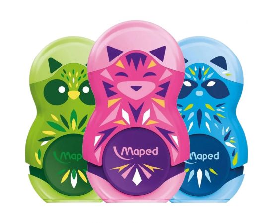 Точилка с ластиком Maped Loopy Mini Cute, с контейнером, корпус ассорти 049113 271918 – изображение 4