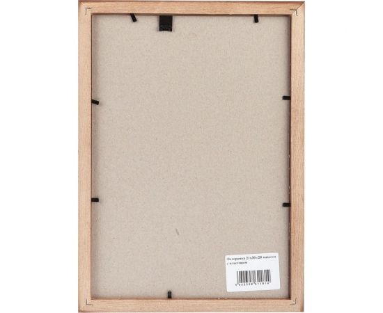 Фоторамка Image Art С20 30x42 деревянная из сосны, махагон, вставка прозрачный пластик Б0053117 – изображение 4