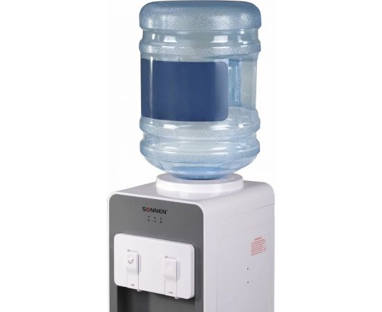 Напольный кулер для воды SONNEN Fsc-02ba нагрев/охлаждение компрессор, шкаф, 2 крана, серый 455416 – изображение 4