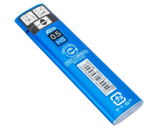 Грифели для автоматических карандашей Pentel Ain Stein C275-HBO 0.5 мм, 40 грифелей, в тубе, HB 609991 – изображение 5
