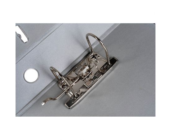 Папка-регистратор LITE 75 мм мрамор черный металлическая окантовка съемный механизм разобранная KP9575E – изображение 5