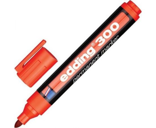 Перманентный маркер Edding черный, 1.5-3 мм, круглый наконечник, блистер E-300#1-B#1 – изображение 5