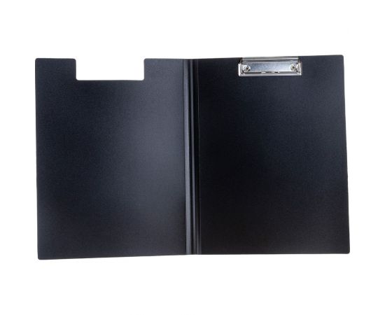Вертикальный планшет INFORMAT А4 пластик двусторонний PVC черный с крышкой NM3310 – изображение 5