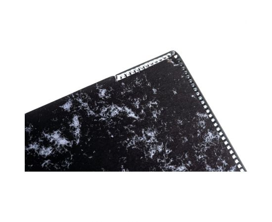 Папка-регистратор LITE 75 мм мрамор черный металлическая окантовка съемный механизм разобранная KP9575E – изображение 6