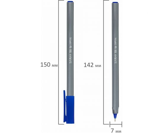 Масляная шариковая ручка STAFF EVERYDAY OBP-290,синяя, трехгранная, узел 0.7 мм линия 0.35 мм 142996 – изображение 7