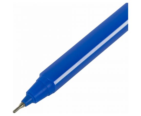 Масляная шариковая ручка STAFF Basic OBP-312, синяя, корпус ассорти, узел 0.7 мм линия 0.35 мм 143012 – изображение 7