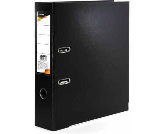 Папка-регистратор INFORMAT 75 мм, двустороннее покрытие, PVC P2PVC-75/Blk 