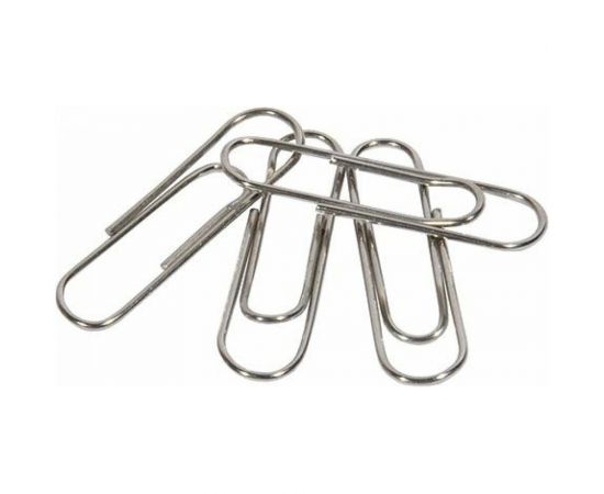 Никелированные скрепки INFORMAT с загнутым краем, серебро 28 мм 100 шт SNB28-100K 