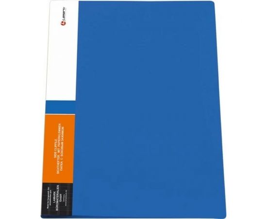Папка Lamark с боковым зажимом 0.6 мм, корешок 17 мм, синяя CF0142-BL 