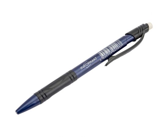 Механический карандаш INFORMAT OPTIMUM 0,5 НВ с ластиком цвет корпуса: синий AB05OP-Bl 