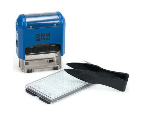 Самонаборный штамп GRM 4911 P3 Typo 3 строки 38х14 мм 1 касса 6005 упаковка эконом 120200080 