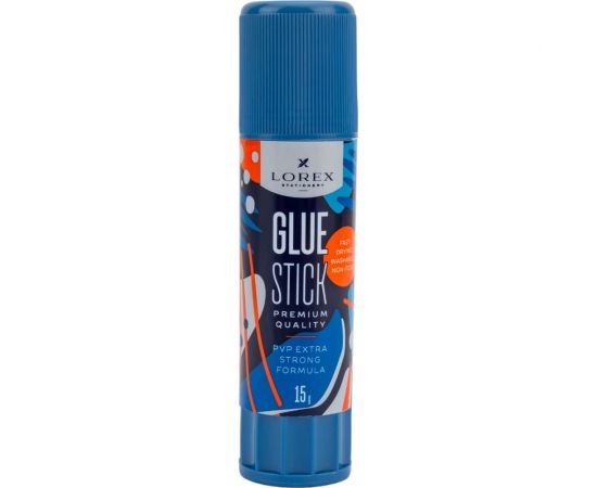 Клей-карандаш LOREX 15 г, PVP EXTRA LXGSPVP-15W 