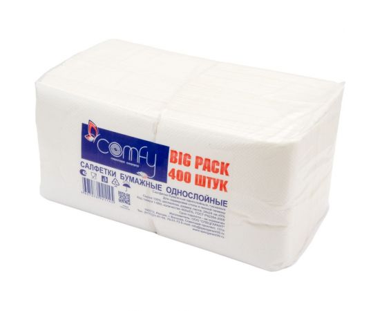Салфетка COMFY БигПак белая, 400 л 1-650 