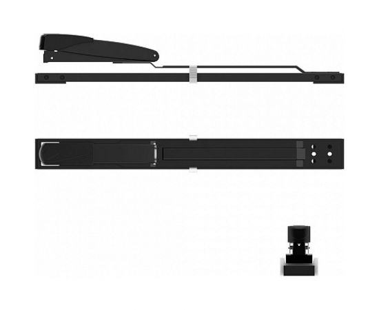 Степлер ErichKrause №24/6 Quadro брошюровочный, до 30 листов, черный 4547 