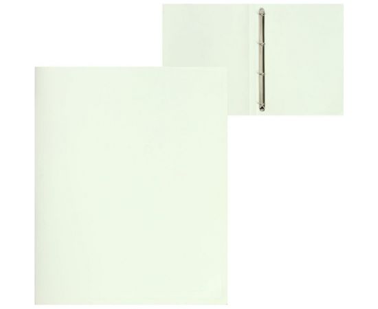 Пластиковая папка на 4 кольцах Calligrata А4, 18 мм, 500 мкм, молочно-белая 6579795 