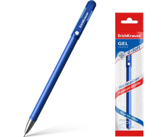 Гелевая ручка ErichKrause G-Soft, синий 46793 