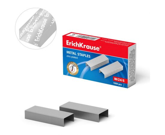 Скобы ErichKrause №24/6, коробка 1000 шт 1189 