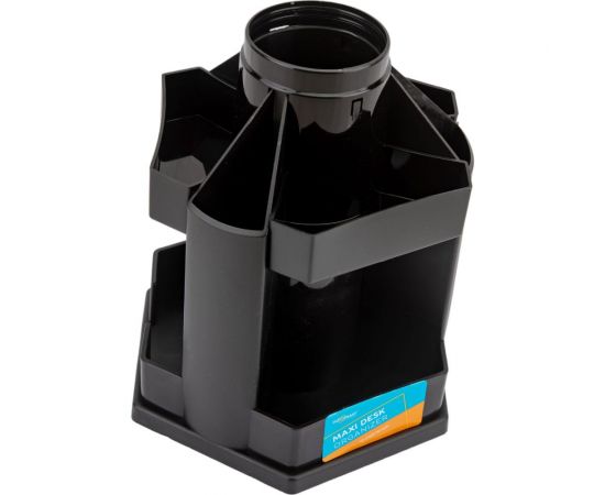 Подставка для канцелярских принадлежностей INFORMAT MAXI DESK 10 отделений, вращающаяся, черный, пластик DO10-W/Bk 