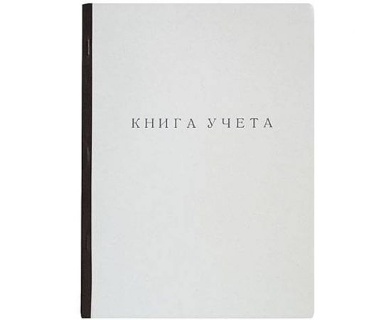 Книга учета INFORMAT 60 листов, клетка, офсет, А4 втачку, картон хромэрзац, вертикальная, синяя KYA4-KR60K 