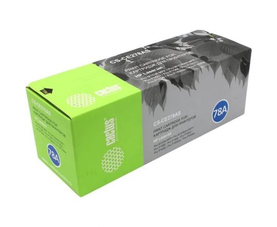 Картридж лазерный CS-CE278AS CE278A черный (2100стр.) для HP LJ P1566/P1606w Cactus 852528 