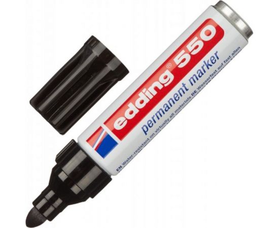 Перманентный маркер Edding E-550/1 черный 3-4 мм круглый наконечник 539363 