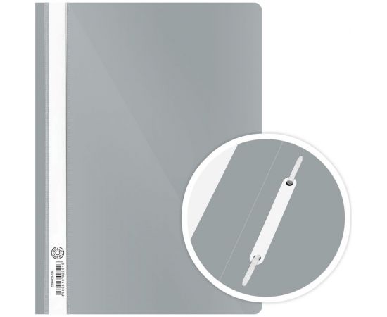 Папка-скоросшиватель DOLCE COSTO Эконом А4, серая, 25 шт D00400-GR 