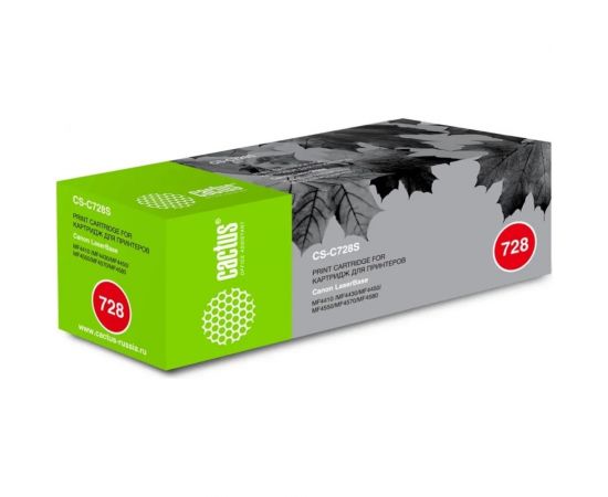 Картридж лазерный CS-C728S 728 черный (2100стр.) для Canon i-Sensys MF4410/4430/4450/4550D Cactus 855435 